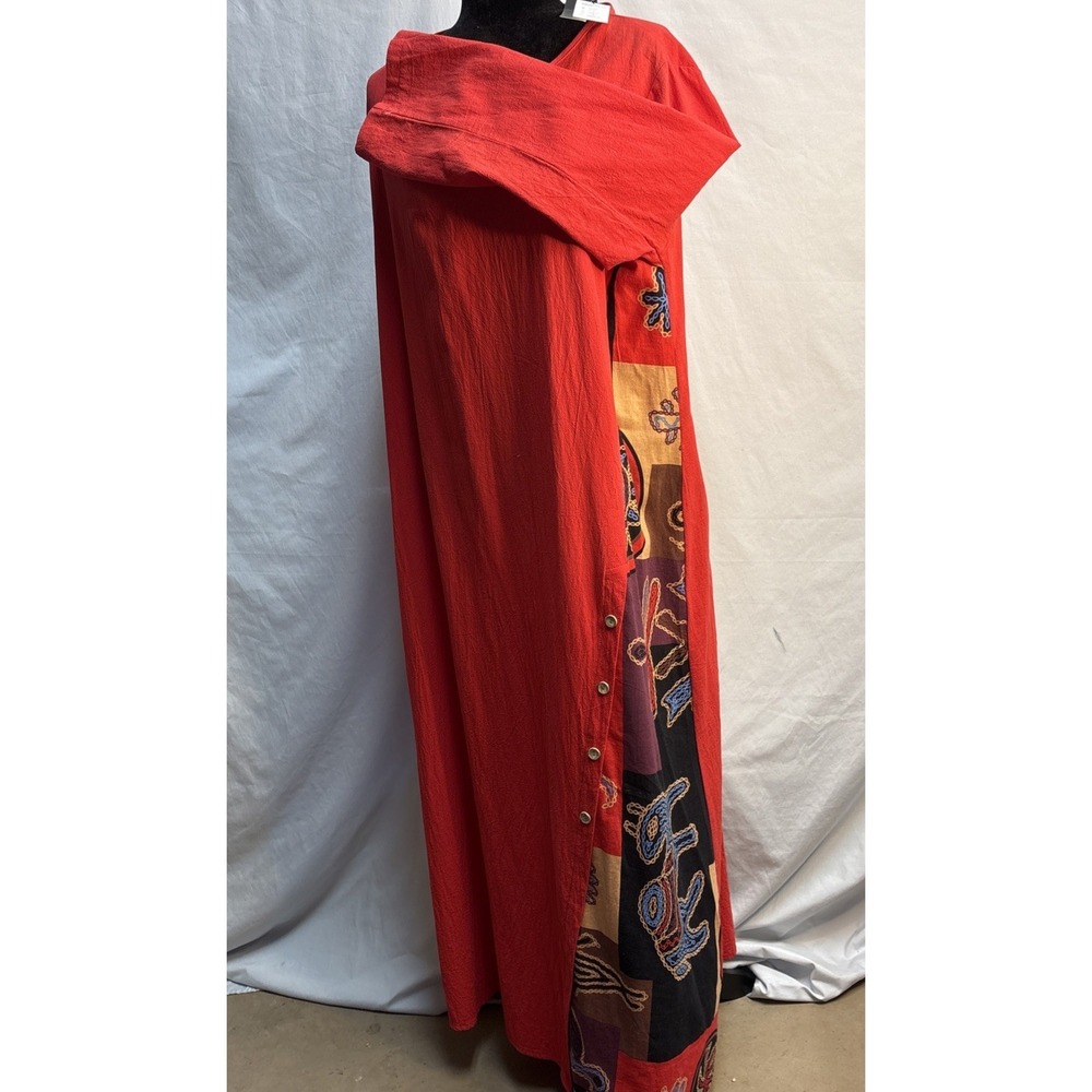New Zanzea Red Maxi Dress Collection 4XL Long Sleeve Round Neck
